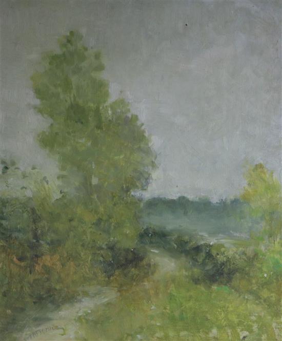 Trekkie Richie (Parsons) Sussex landscape 41 x 34cm